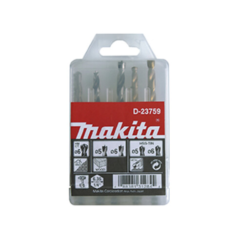 Jeu de forets Makita 1/4 po