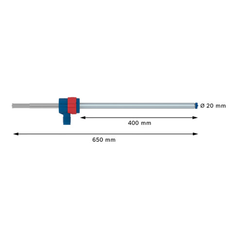 Jeu de forets marteaux Bosch EXPERT SDS Clean max-8X, 20 x 400 x 650 mm