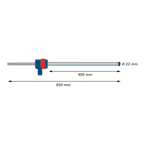 Jeu de forets marteaux Bosch EXPERT SDS Clean max-8X, 22 x 400 x 650 mm