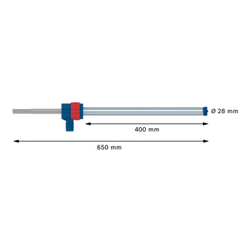 Jeu de forets marteaux Bosch EXPERT SDS Clean max-8X, 28 x 400 x 650 mm