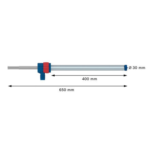 Jeu de forets marteaux Bosch EXPERT SDS Clean max-8X, 30 x 400 x 650 mm