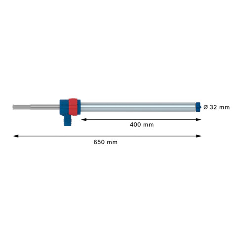 Jeu de forets marteaux Bosch EXPERT SDS Clean max-8X, 32 x 400 x 650 mm