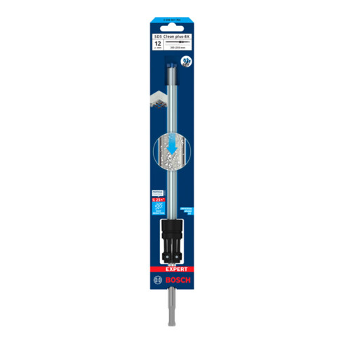 Jeu de forets marteaux Bosch EXPERT SDS Clean plus-8X, 12 x 200 x 350 mm