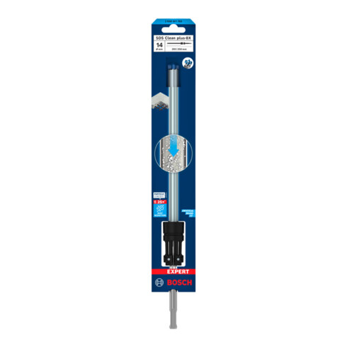 Jeu de forets marteaux Bosch EXPERT SDS Clean plus-8X, 14 x 200 x 350 mm