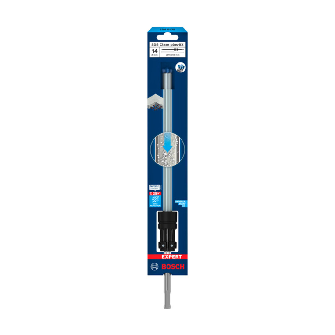Jeu de forets marteaux Bosch EXPERT SDS Clean plus-8X, 14 x 200 x 350 mm