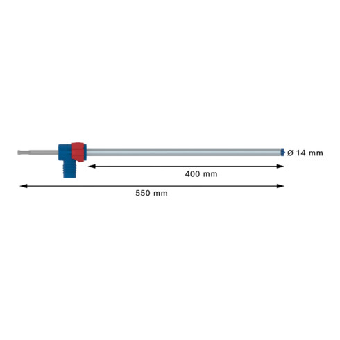 Jeu de forets marteaux Bosch EXPERT SDS Clean plus-8X, 14 x 400 x 550 mm