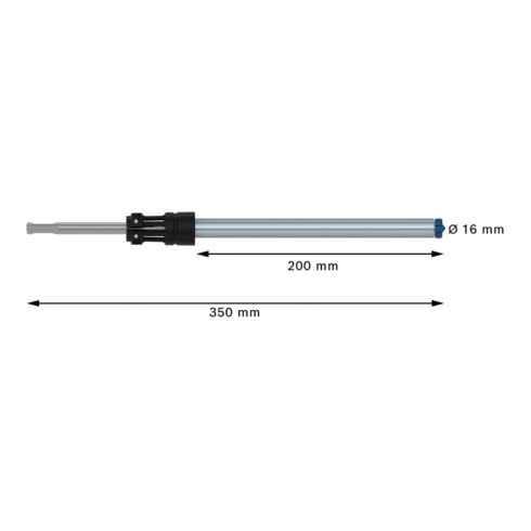 Jeu de forets marteaux Bosch EXPERT SDS Clean plus-8X, 16 x 200 x 350 mm