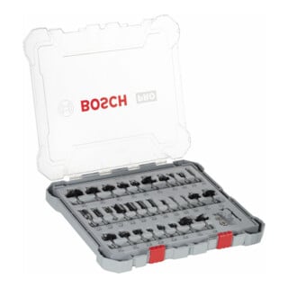 Jeu de fraises Bosch, queue de 6 mm, 30 pièces