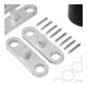 Jeu de galets tandem en nylon STIER avec axes + bascules pour transpalettes-2