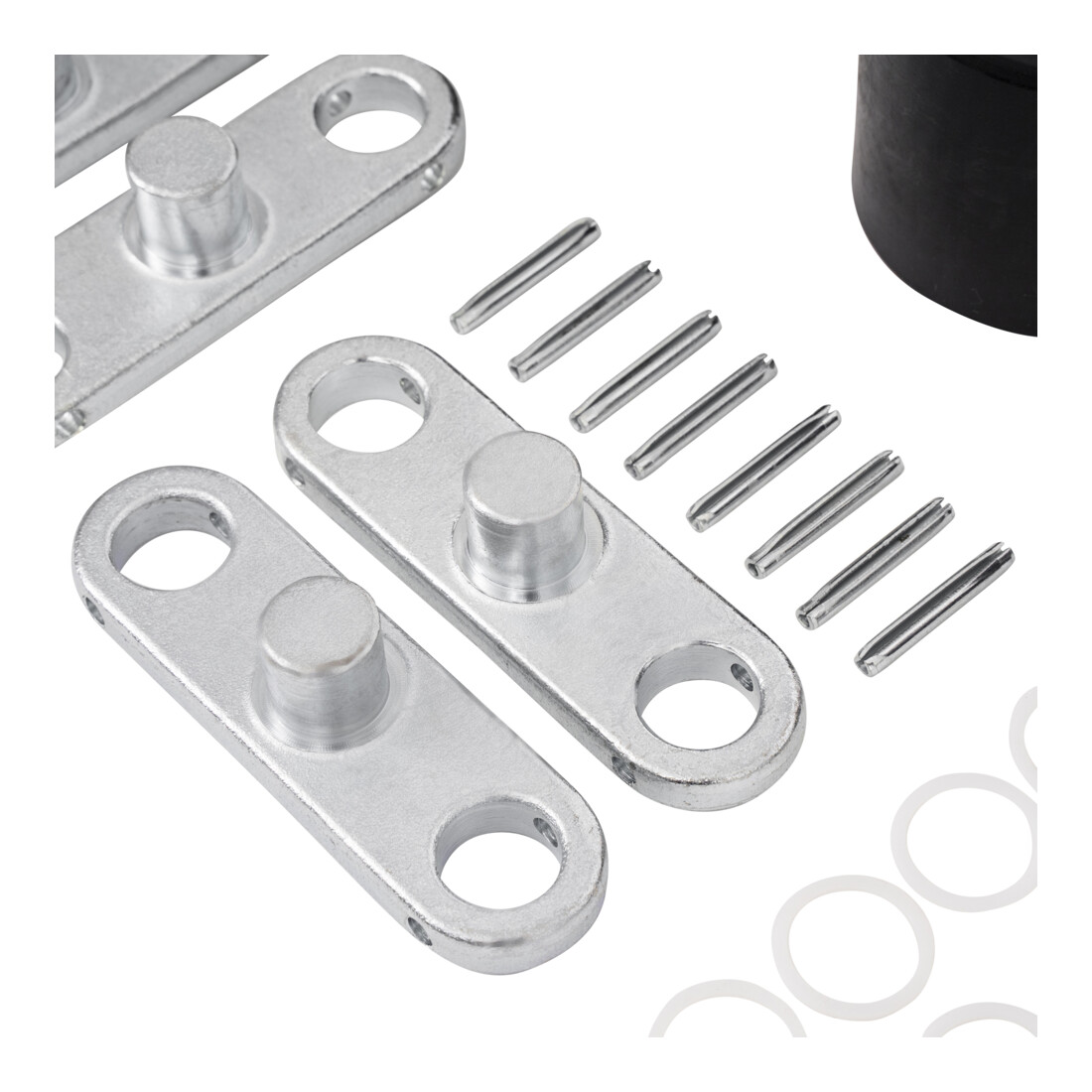 Jeu de galets tandem en nylon STIER avec axes + bascules pour transpalettes