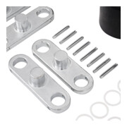 Jeu de galets tandem en nylon STIER avec axes + bascules pour transpalettes-5