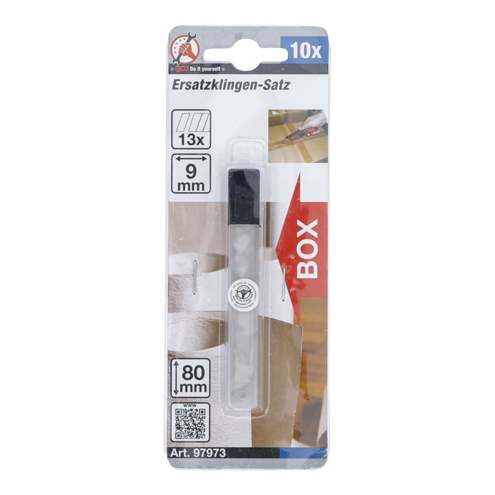 Jeu de lames de rechange 9 mm 10 pièces BGS