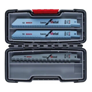 Jeu de lames de scie alternative Bosch Bois et Métal Basic 15 pièces