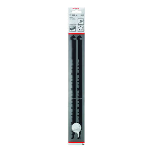 Jeu de lames de scie Bosch TF 350 M, HCS, pour bois