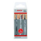 Jeu de lames de scie sauteuse Bosch JSB Wood 15 pièces