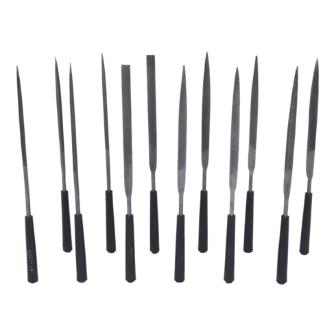 Jeu de limes aiguilles, 12 pcs.