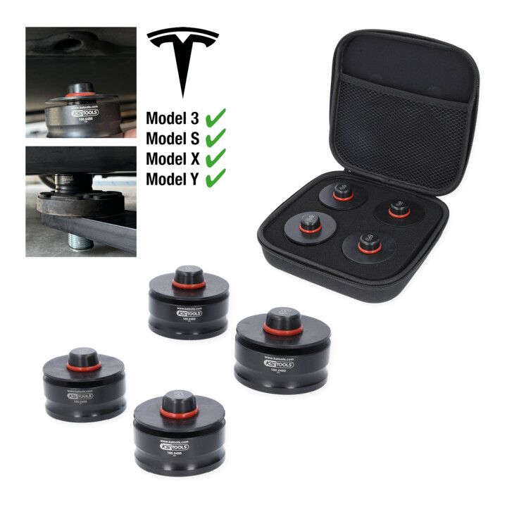 Jeu de logements pour cric pour Tesla modèles 3 KS Tools S, X et Y, 4 pcs