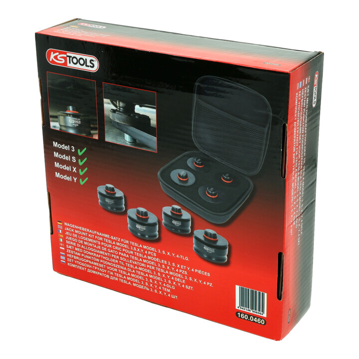 Jeu de logements pour cric pour Tesla modèles 3 KS Tools S, X et Y, 4 pcs