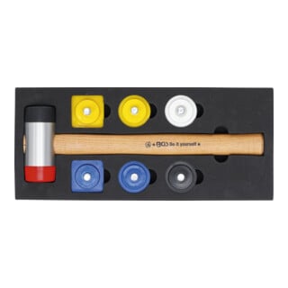 Jeu de maillets à tête interchangeable | Ø 43 mm | 9 pièces BGS Do it yourself