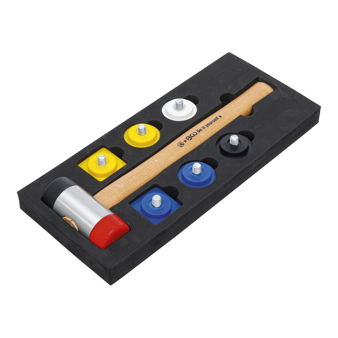 Jeu de maillets à tête interchangeable | Ø 43 mm | 9 pièces BGS Do it yourself