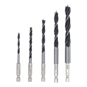 Jeu de mèches bois 4 - 10 mm Six pans 5 pièces BGS-3