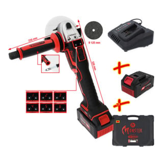 Jeu de meuleuses d’angle eMONSTER sans fil et sans balais KS Tools 4 pcs