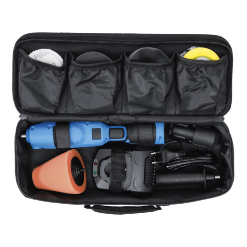 Jeu de mini polisseuses sur batterie maxi. 3 000 tr/min 10,8 V 2,0 Ah Kraftmann