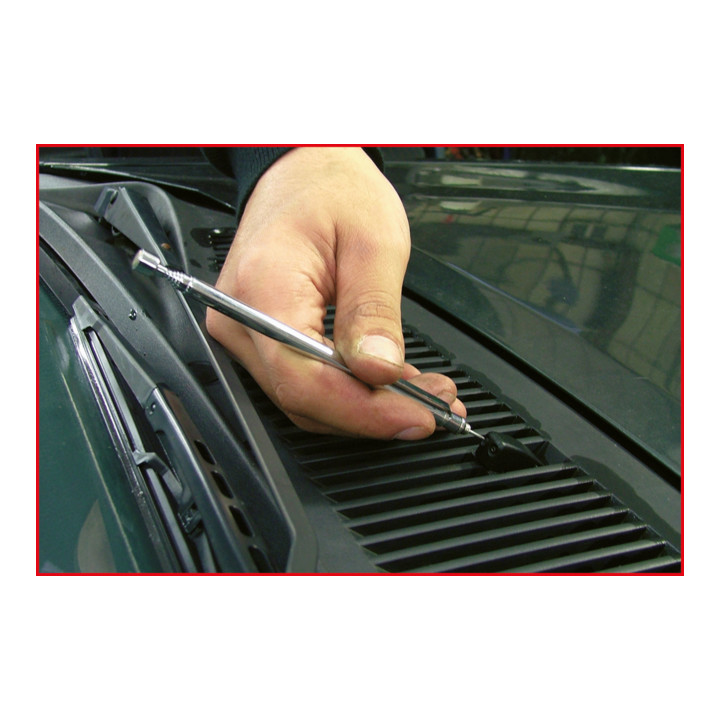 Jeu de miroirs d’inspection et d’aimants flexibles et télescopiques KS Tools 6 pcs