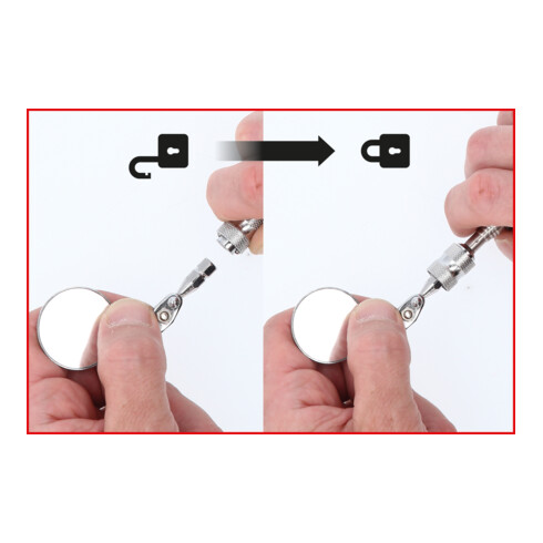 Jeu de miroirs d’inspection flexible KS Tools 5 pcs