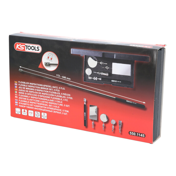 Jeu de miroirs d’inspection flexible KS Tools 5 pcs