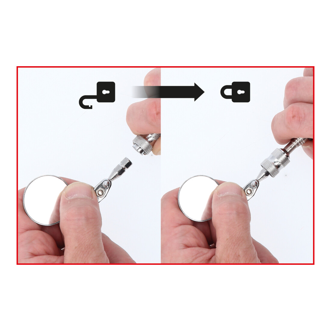 Jeu de miroirs d’inspection flexible KS Tools 5 pcs