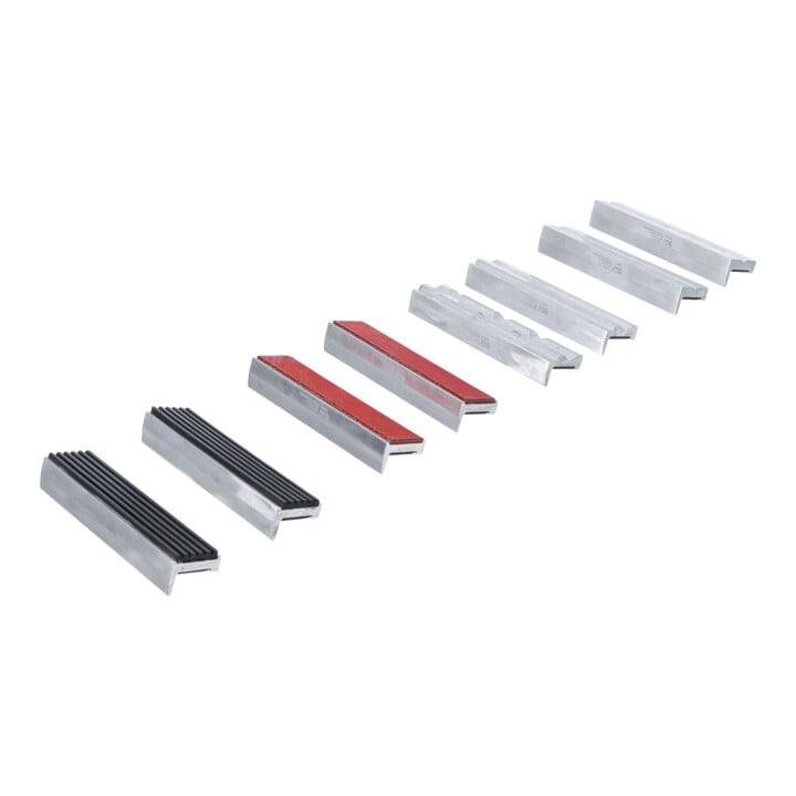 Jeu de mors de protection pour étau aluminium 125 mm 8 pièces BGS