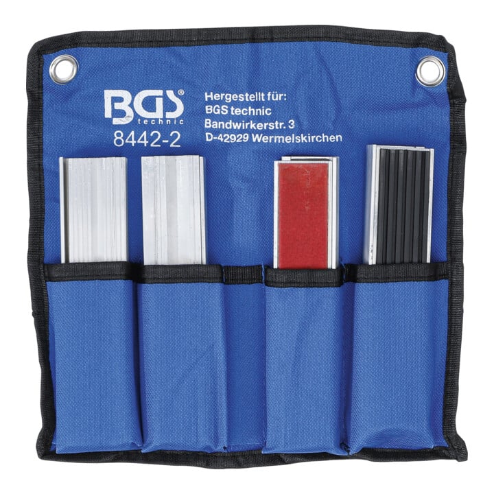 Jeu de mors de protection pour étau aluminium 150 mm 8 pièces BGS