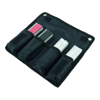 Jeu de mors serre-tubes/de protection pour l. de mors 100 mm 8 pces dans pochett