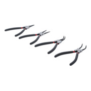 Jeu de pinces à circlips 175 mm 4 pièces BGS-2