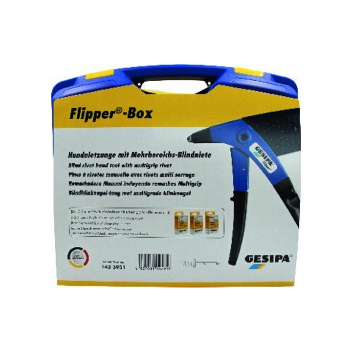 Jeu de pinces à riveter manuelles Gesipa FLIPPER-Box