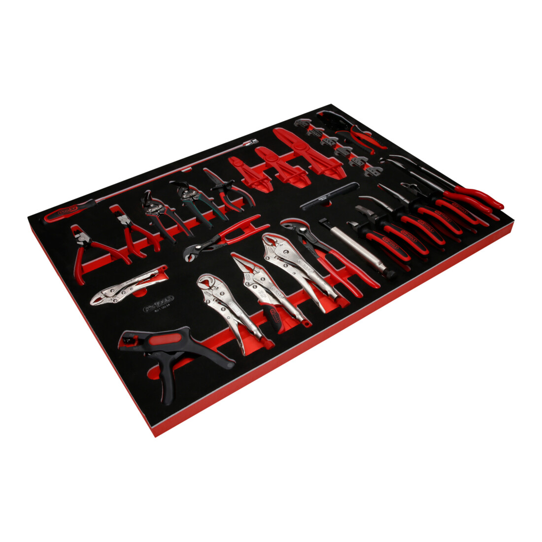 Jeu de pinces dans insert en mousse, 34 pcs KS Tools