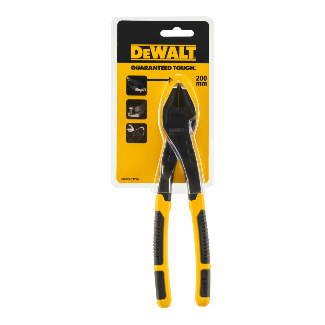 Jeu de pinces de force duo DEWALT 3 pièces design double articulation DWHT0-70485