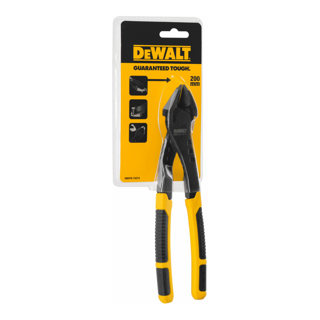 Jeu de pinces de force duo DEWALT 3 pièces design double articulation DWHT0-70485