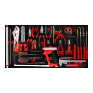Jeu de pinces et d’outils de mesure dans insert en mousse, 36 pcs KS Tools