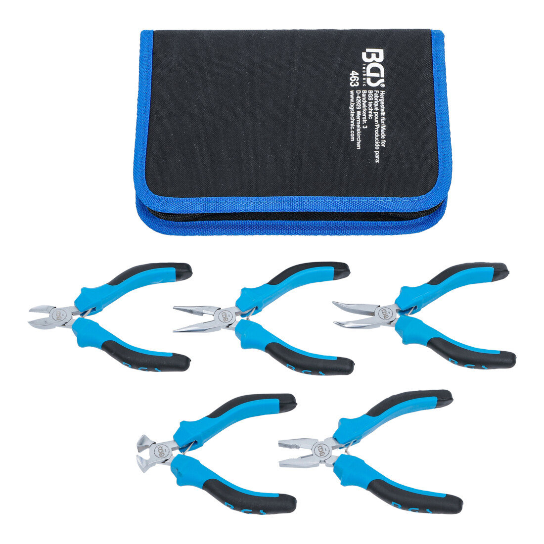 Jeu de pinces mini électronique 5 pièces Kraftmann