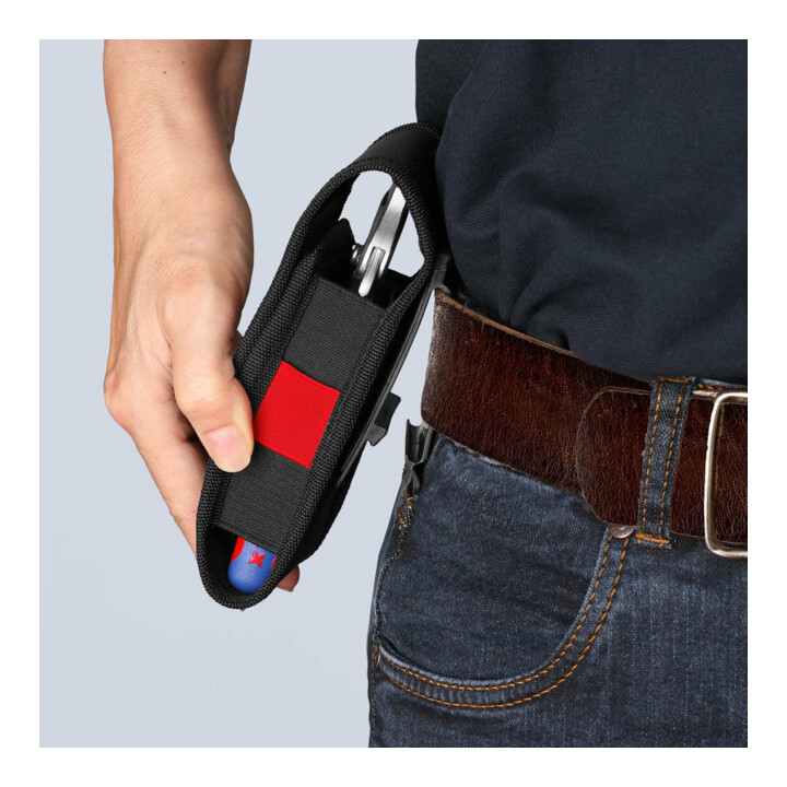 Jeu de pinces pour colliers de serrage, en pochette de ceinture à outils Knipex