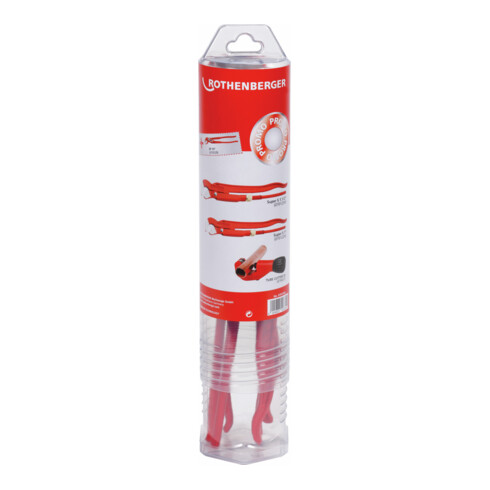 Jeu de pinces Rothenberger Clé à tube d'angle 1" - 1,1/2" + Wapu SP 10 + Coupe-tube 35