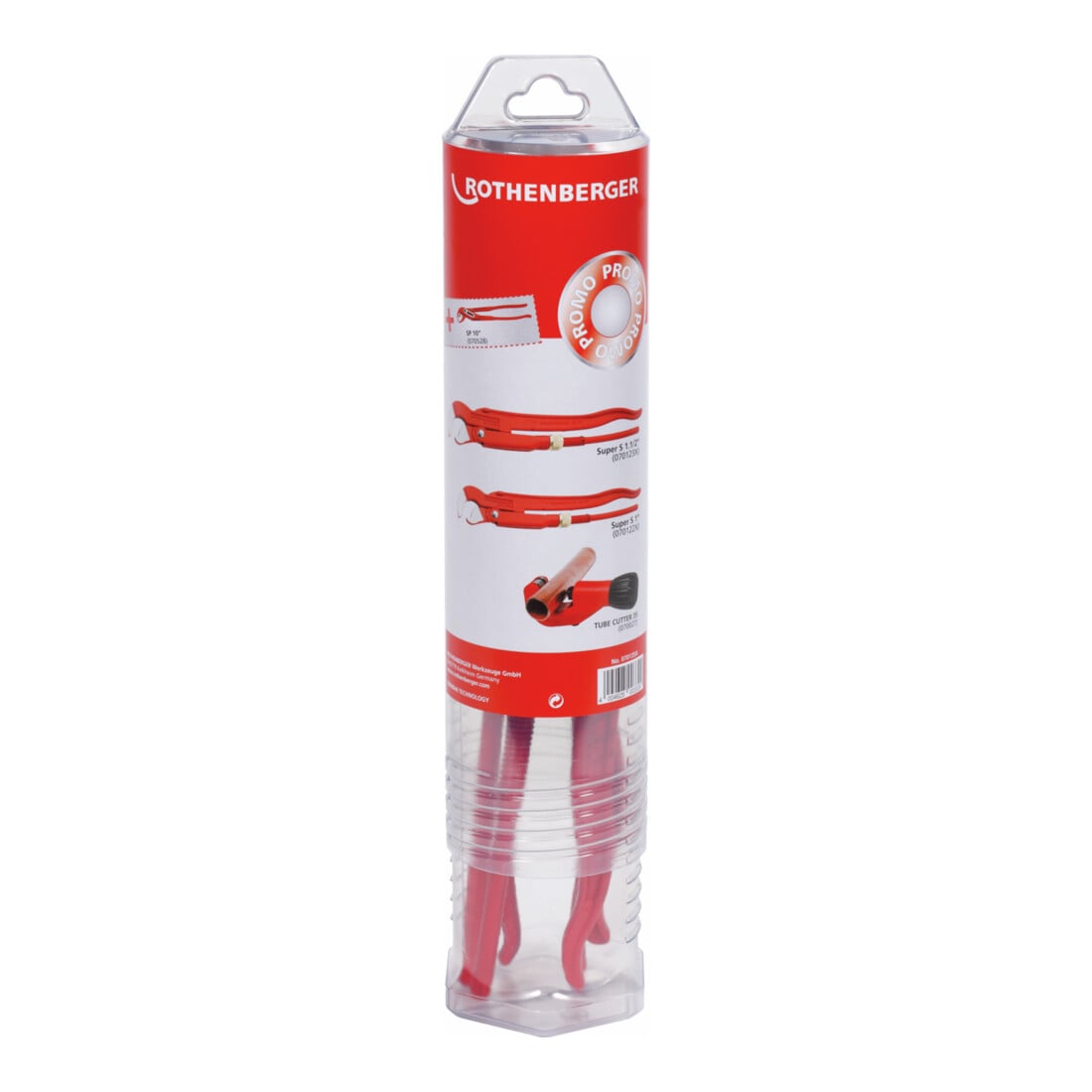 Jeu de pinces Rothenberger Clé à tube d'angle 1" - 1,1/2" + Wapu SP 10 + Coupe-tube 35