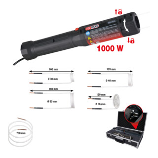 Jeu de pistolets thermiques d'induction avec verrouillage rapide KS Tools 6 pcs