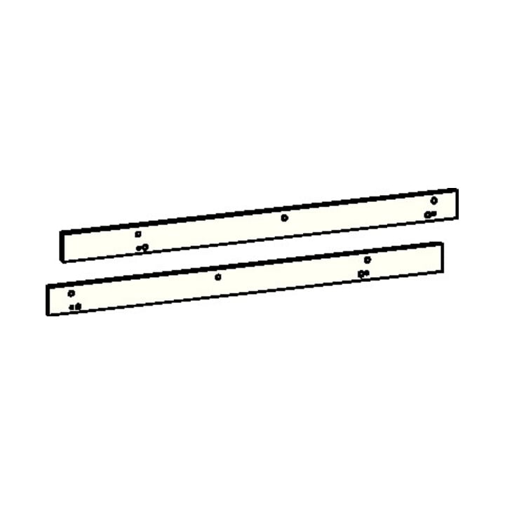 Jeu de plaques de montage Dorma Gleitsch. G-SR/BG argent