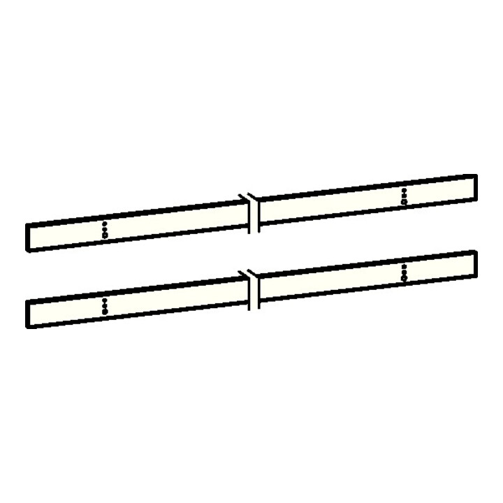 Jeu de plaques de montage Dorma Gleitsch.G-SR fl.weiß 9016