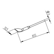 Jeu de pointes à souder ERSA ERSADUR, plomb 12,5mm pour SOIC 20 pour i-CON, i-CON2 et DIGITAL 2000 A-1