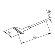 Jeu de pointes à souder ERSA ERSADUR, plombées 25mm pour SOIC 40 pour i-CON, i-CON2 et DIGITAL 2000 A-1