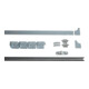 Jeu de rails de roulement 80785 Taille du rail 30x5mm galvanisés STA rouleaux de 60mm-1